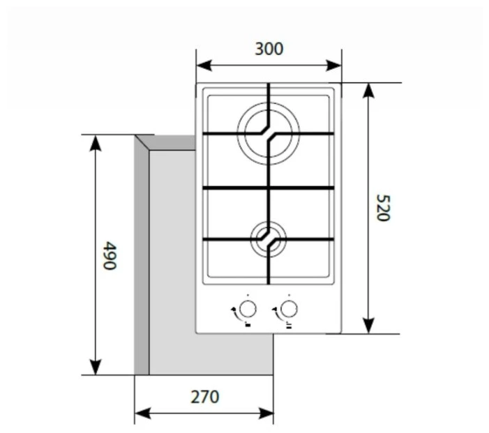 Товар Варочная панель домино LEX GVG 321 WH VSK2120756