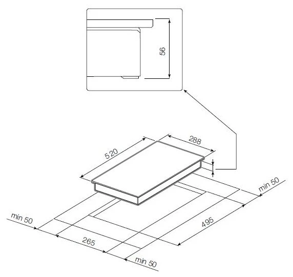 Товар Варочная панель домино Graude IK 30.1 C VSK2227983