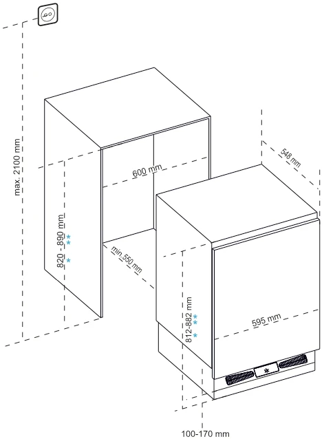Товар Встраиваемый однокамерный холодильник Korting KSI 8185 VSK2256324