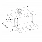 Встраиваемая вытяжка Evelux TEL 50 WG VSK2309222 фото