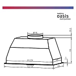 Встраиваемая вытяжка Oasis UM-52W VSK2304117 фото