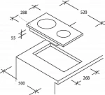 Варочная панель домино Candy CEHDD30TCT VSK2256882 фото
