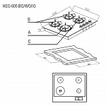 Варочная панель из закаленного стекла Evelux HEG 605 BG VSK2275835 фото